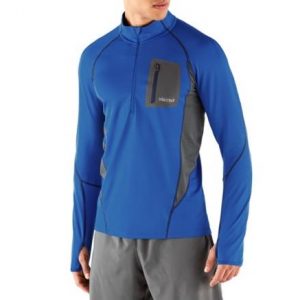 Marmot 土撥鼠 男士半拉鏈長袖速干T恤