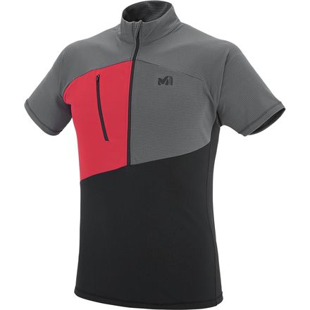 Millet Elevation Zip Short-Sleeve Shirt 覓樂 男款透氣速干短袖T恤