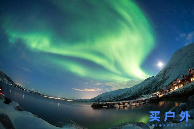 一輩子一定要看一次極光,，北緯七十度的極光漫舞