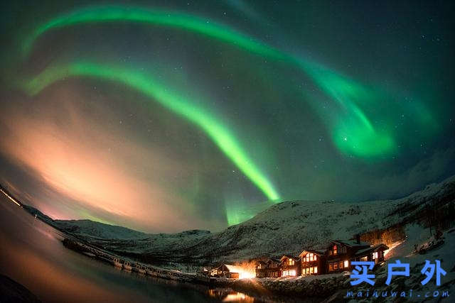 一輩子一定要看一次極光,，北緯七十度的極光漫舞