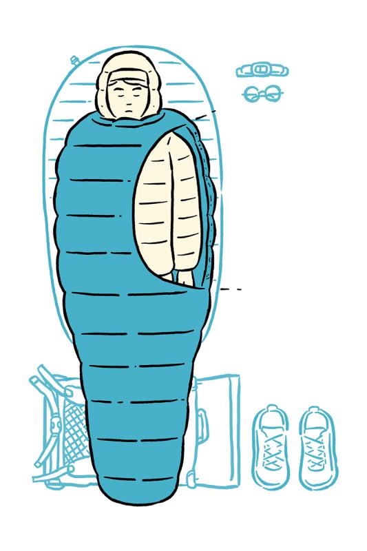 戶外露營使用的睡袋，淺談睡袋種類