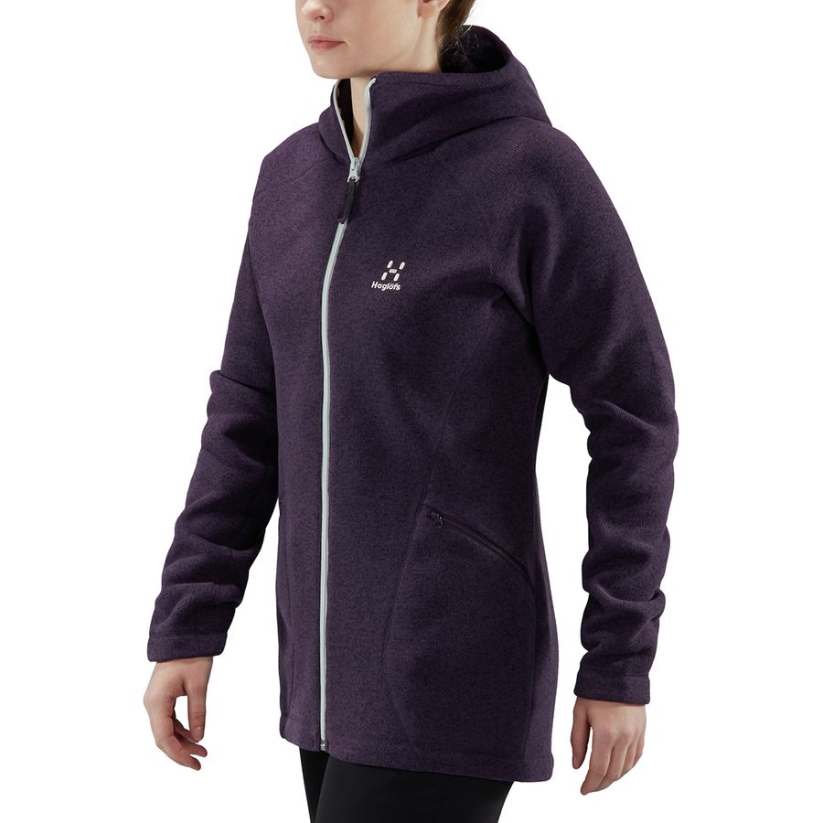 Haglofs Saga Hooded Fleece Jacket 火柴棍 女款連帽羊毛外套