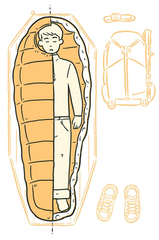 戶外露營使用的睡袋，淺談睡袋種類