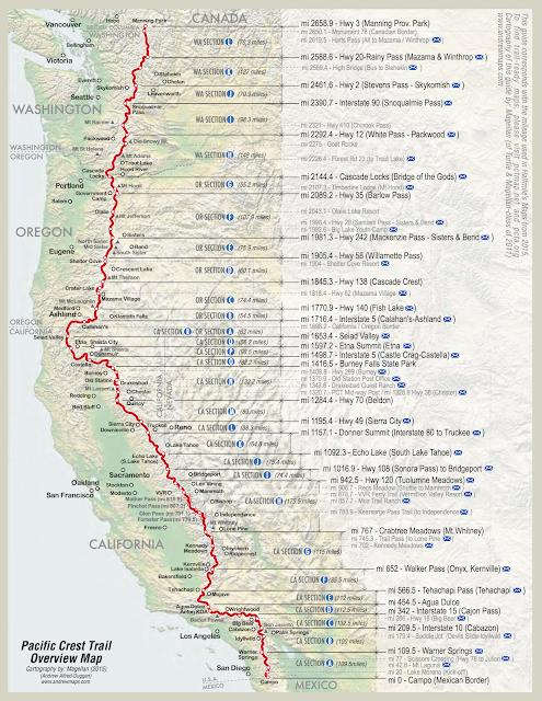 徒步美國太平洋屋脊步道,PCT徒步指南