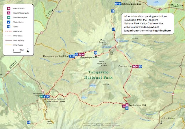 新西蘭北島湯加里羅國家公園(Tongariro Alpine Crossing)一日徒步游