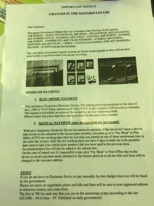 葡萄牙自駕游應(yīng)注意的22件事,也適用大部分歐洲國家自駕旅行
