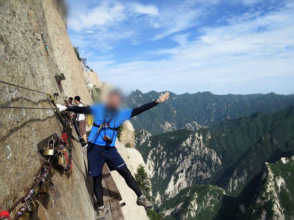 華山第一奇險長空棧道,來西安就是為了它