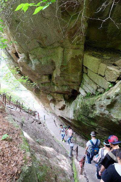 西安華山一日游,全程徒步西岳華山五峰全攻略