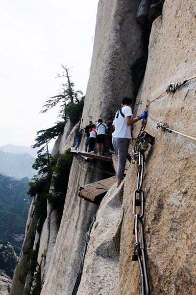 華山第一奇險長空棧道,來西安就是為了它