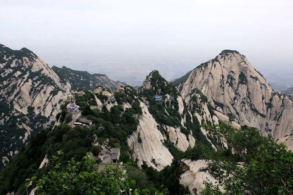 西安華山一日游,全程徒步西岳華山五峰全攻略