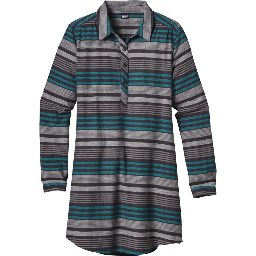 Patagonia Heywood Flannel Dress 巴塔哥尼亞 女款長款棉質條紋長袖連衣裙