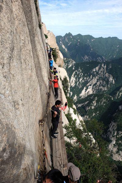 華山第一奇險長空棧道,來西安就是為了它