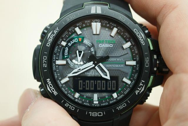 Casio卡西歐PRO TREK PRW-6000太陽能登山腕表開箱實測