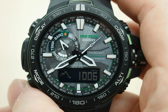 Casio卡西歐PRO TREK PRW-6000太陽能登山腕表開箱實測