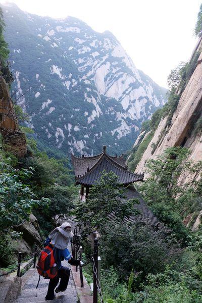 西安華山一日游,全程徒步西岳華山五峰全攻略