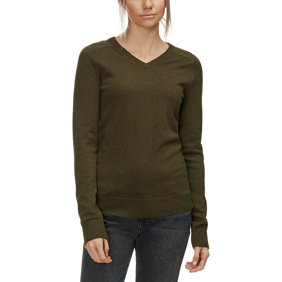 Fjallraven Sormland V-Neck Sweater 北極狐 女款美利奴羊毛衣