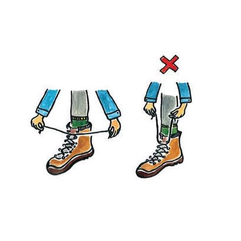 登山鞋正確的穿法,讓登山鞋穿起來更舒適