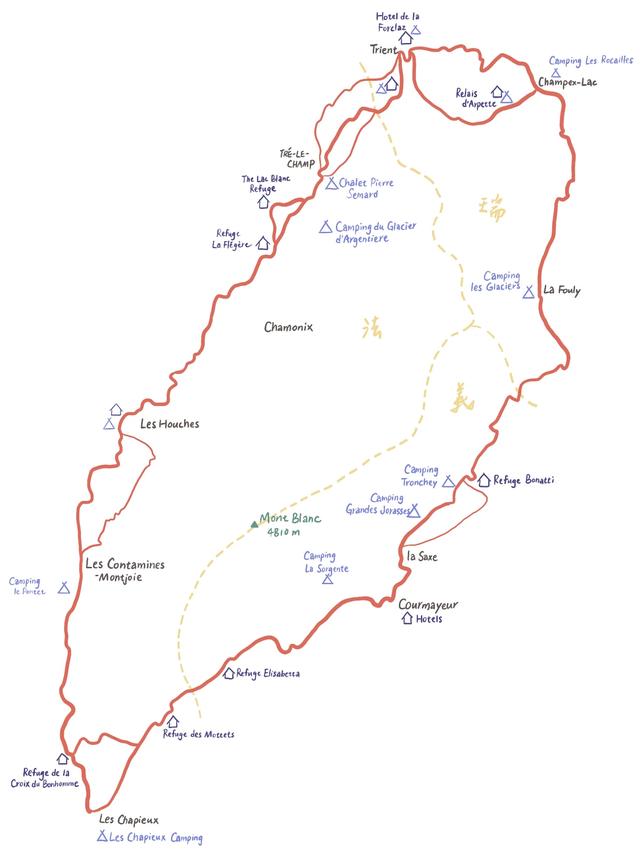 阿爾卑斯山旅游攻略,勃朗峰環(huán)線徒步TMB