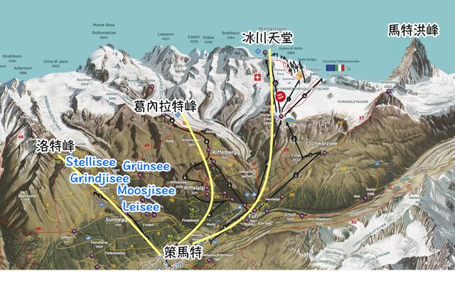 瑞士自由行,采爾馬特Zermatt洛特峰五湖徒步旅游指南