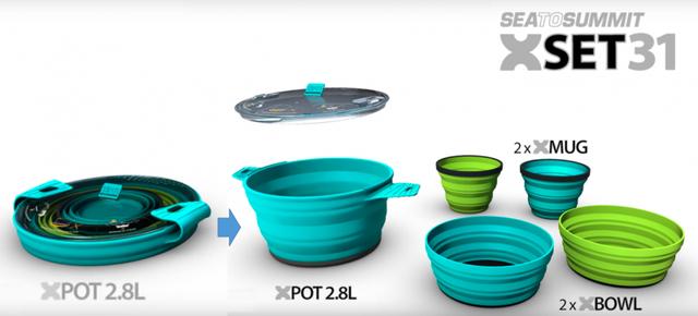 Sea to Summit戶外野營便攜折疊鍋具實測,戶外露營吃飯的家伙
