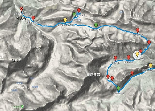 洛克線四川木里亞丁徒步穿越,一生必走的徒步路線