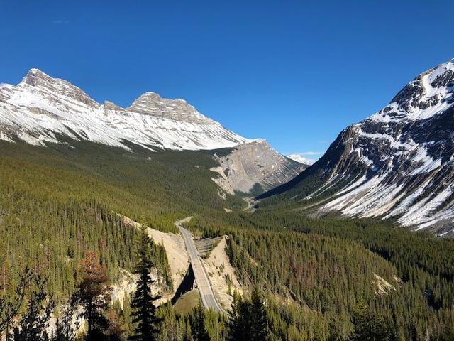 加拿大自駕游,冰原大道公路上的一路美景