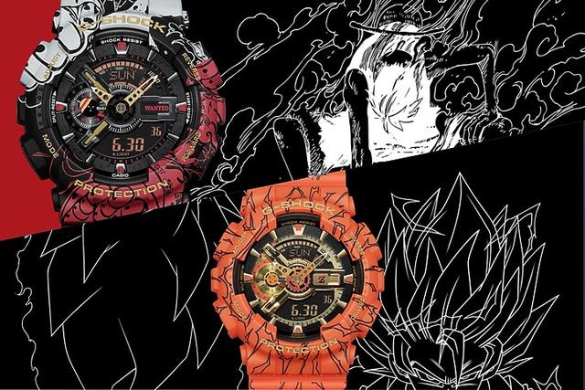 卡西歐G-Shock系列GA-110腕表,七龍珠與海賊王動漫聯名