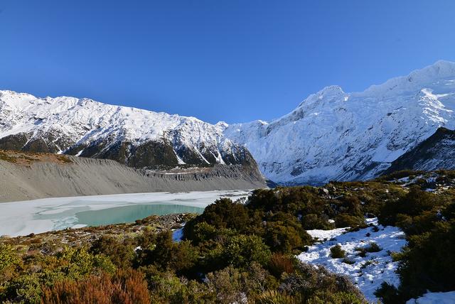 新西蘭自助徒步旅行,行走新西蘭南島庫克山國家公園胡克谷步道