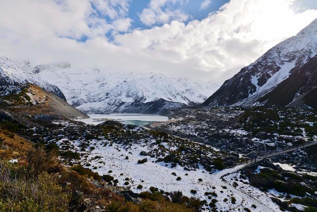 新西蘭自助徒步旅行,行走新西蘭南島庫克山國家公園胡克谷步道