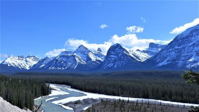 加拿大自駕游,冰原大道公路上的一路美景