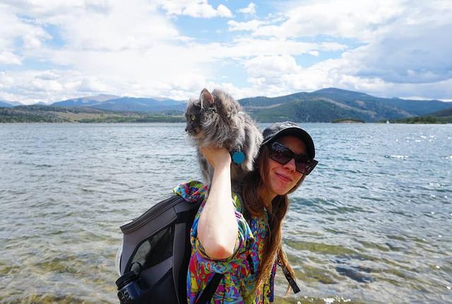 可以帶貓去爬山嗎?這只貓跟著主人游山玩水成為“網(wǎng)紅”