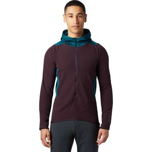 Mountain Hardwear 山浩Keele Hybrid Hoodie男款彈性抗風耐磨抓絨保暖外套