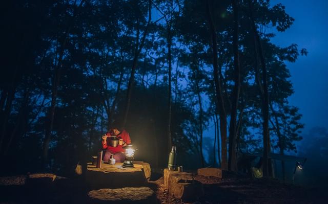 吊床露營,帳篷搭在半空中的另類露營活動