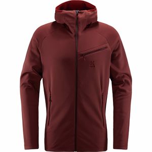 Haglofs 火柴棍Nengal Mid Hooded Jacket男款中厚款帶帽軟殼夾克