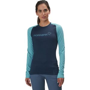 Norrona 老人頭Fjora Equaliser Lightweight Long-Sleeve Jersey女款速干排汗長(zhǎng)袖T恤