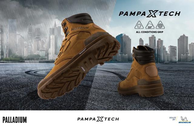 法國(guó)潮牌Palladium攜手米其林輪胎,打造限量防水軍靴