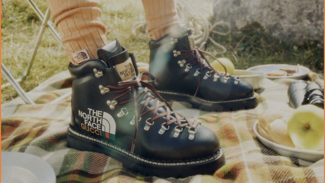 Gucci與TNF“北面”聯名系列搶先看,羽絨服、背包、登山靴都想要