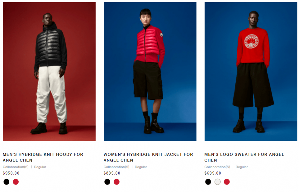 Canada Goose加拿大鵝賣斷貨,又和中國設計師出聯名款