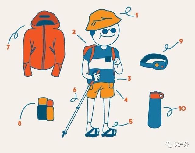 夏天爬山的必備戶外裝備都要什么啊？